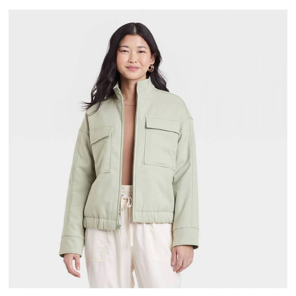 a new day Sage Bomber Jacket